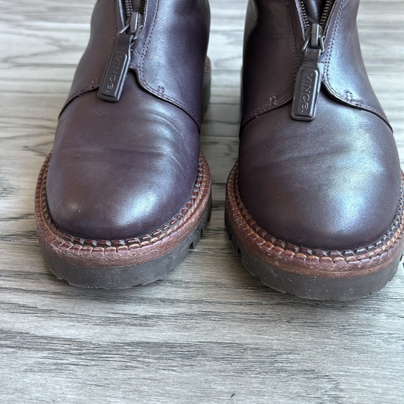Vince Cabria Lug zip combat boots size 6.5 - Picture 8 of 14
